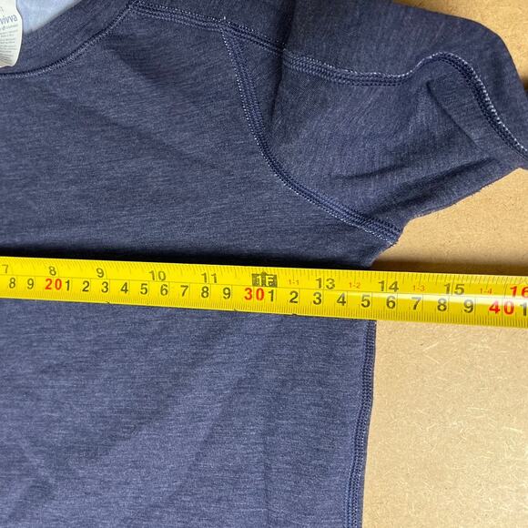 Ivivva 12 Girls By Lululemon Blue Top Heathered Super Soft Long Sleeve - Picture 4 of 5